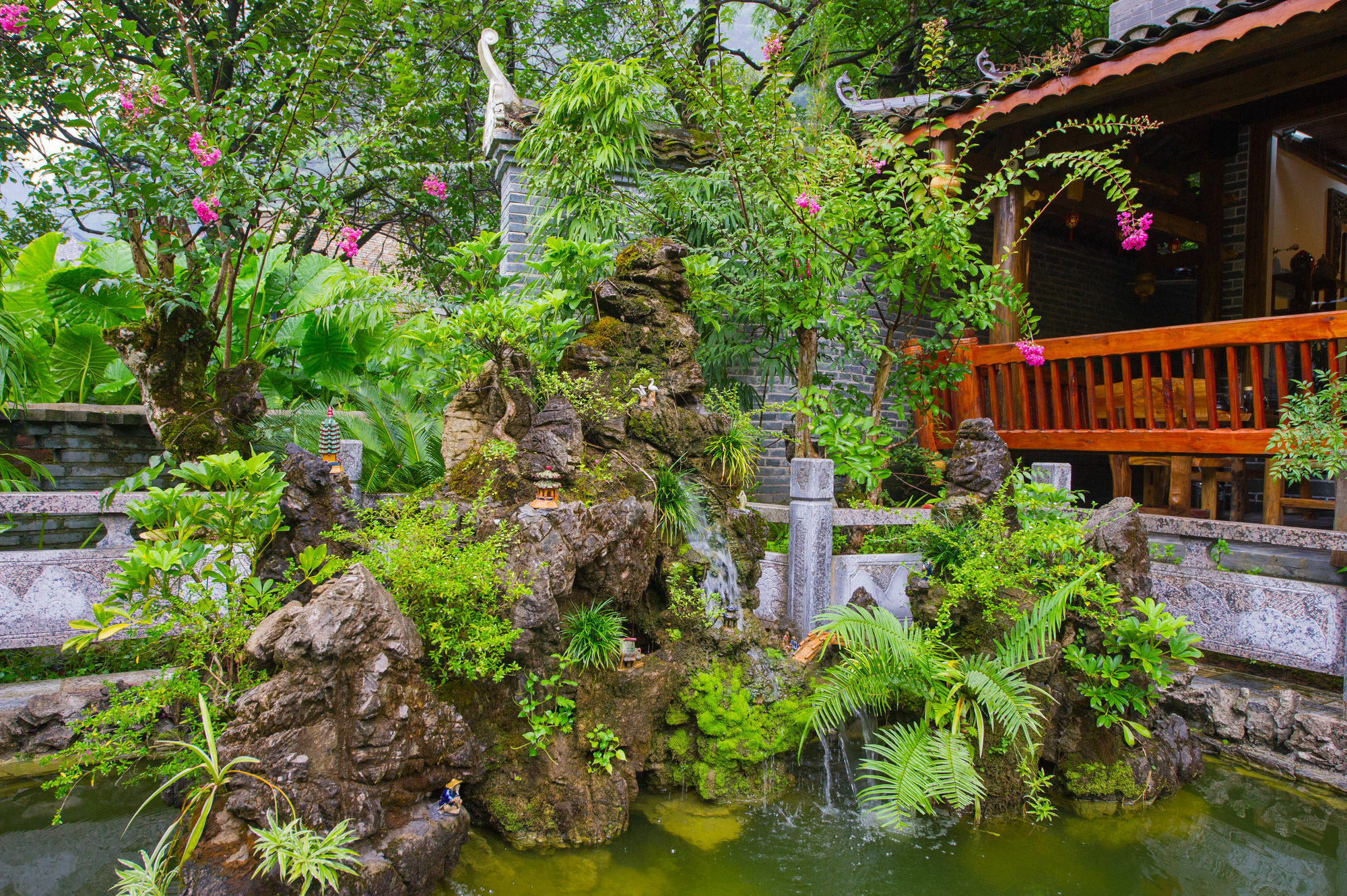 Yangshuo Scenic Mountain Retreat Hotell Exteriör bild