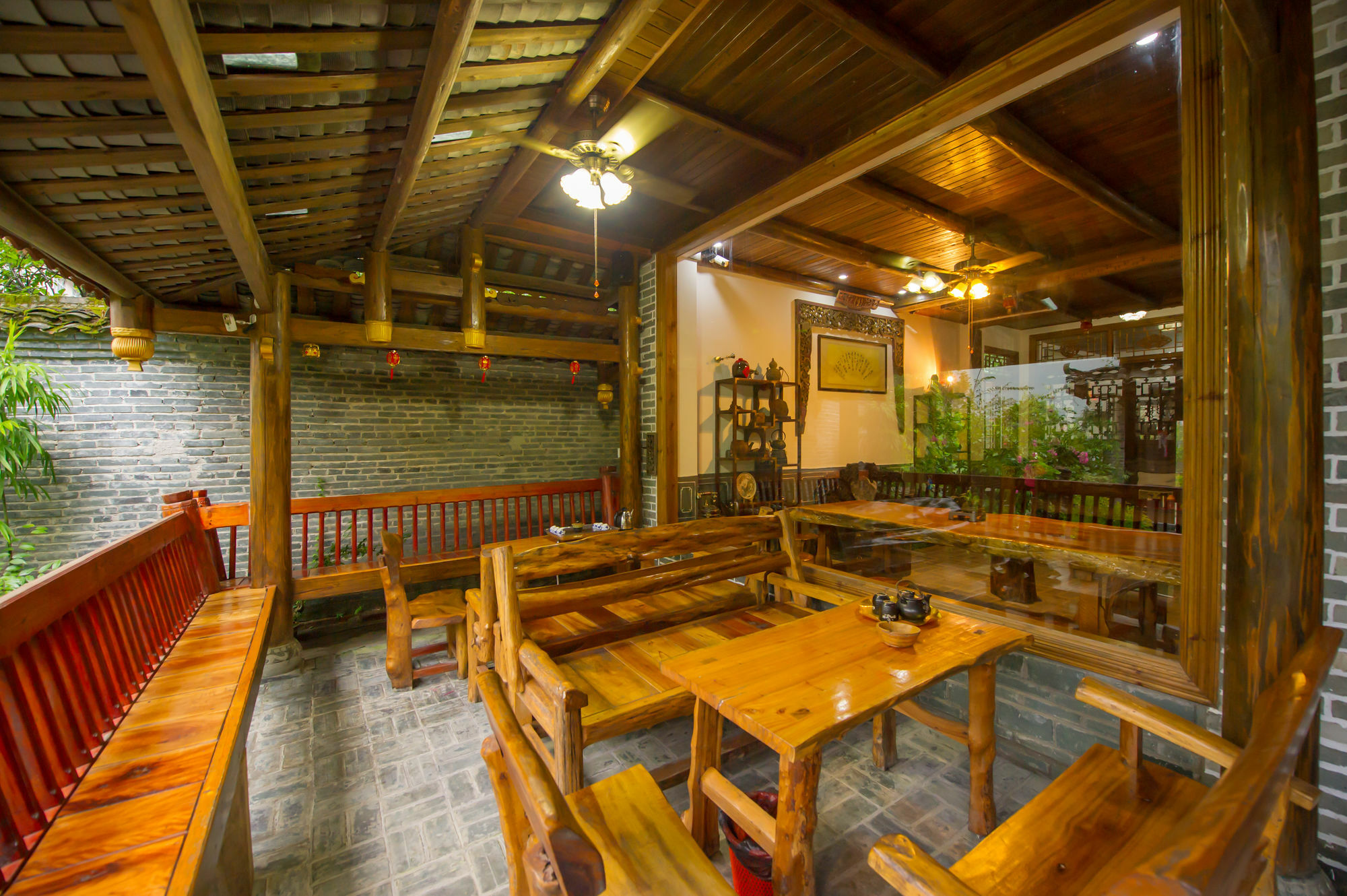 Yangshuo Scenic Mountain Retreat Hotell Exteriör bild