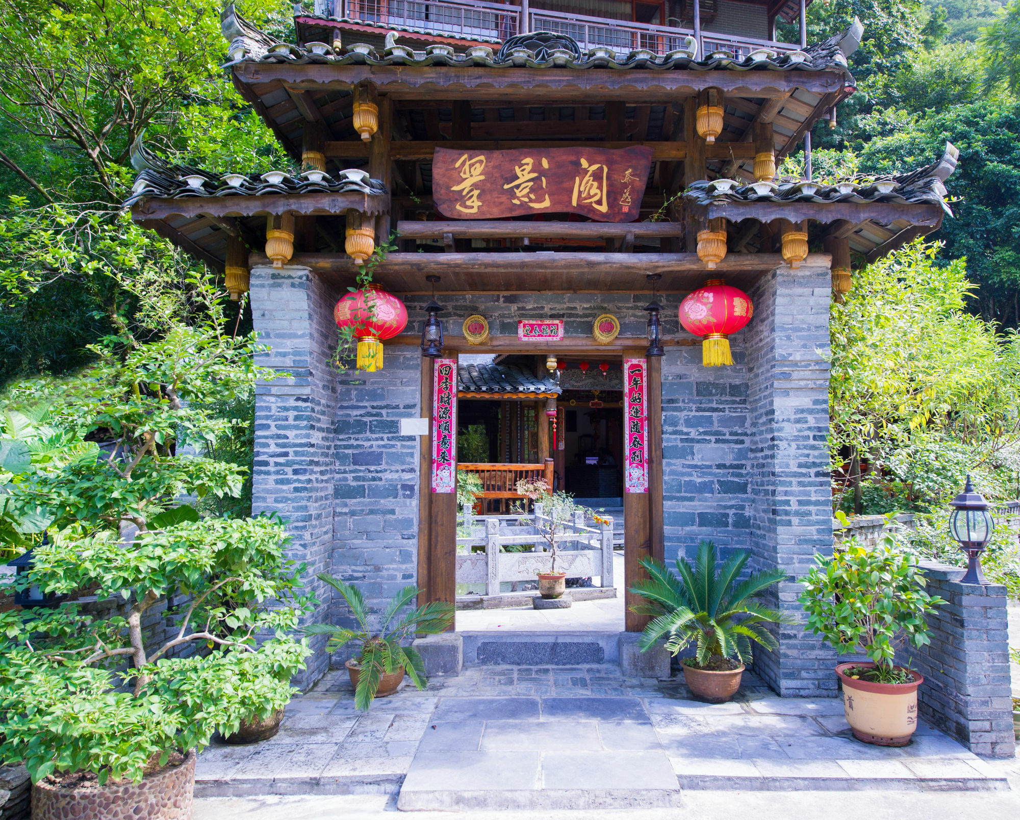 Yangshuo Scenic Mountain Retreat Hotell Exteriör bild